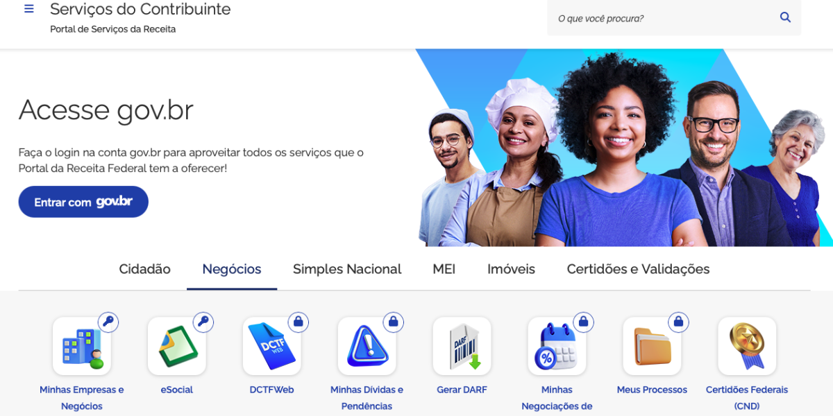 servicos portal tributario receita federal cnpj